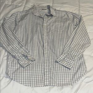 Mountain Khakis Men's Blue Checkered woven Shirt size Large
